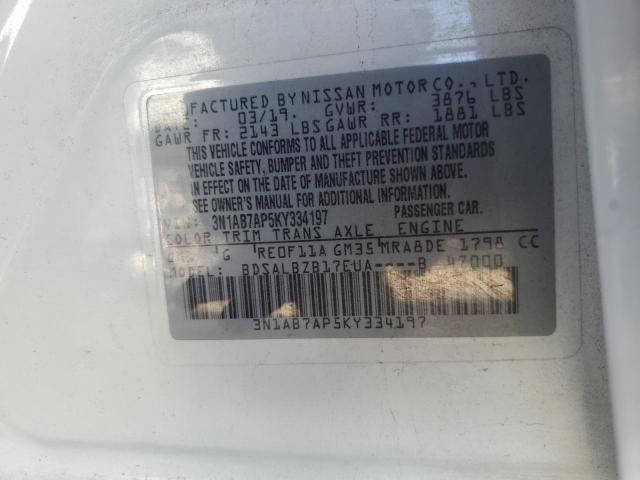 Photo 12 VIN: 3N1AB7AP5KY334197 - NISSAN SENTRA 