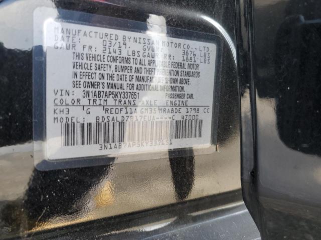 Photo 11 VIN: 3N1AB7AP5KY337651 - NISSAN SENTRA S 