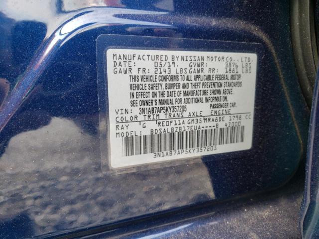 Photo 11 VIN: 3N1AB7AP5KY357205 - NISSAN SENTRA 