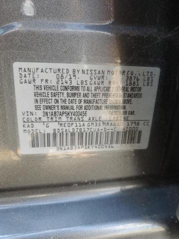 Photo 12 VIN: 3N1AB7AP5KY400456 - NISSAN SENTRA S 