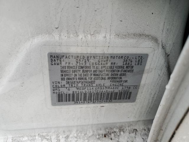 Photo 11 VIN: 3N1AB7AP5KY404832 - NISSAN SENTRA S 