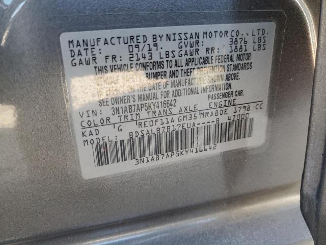 Photo 12 VIN: 3N1AB7AP5KY416642 - NISSAN SENTRA S 