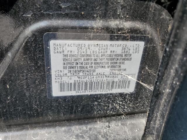 Photo 12 VIN: 3N1AB7AP5KY423199 - NISSAN SENTRA S 