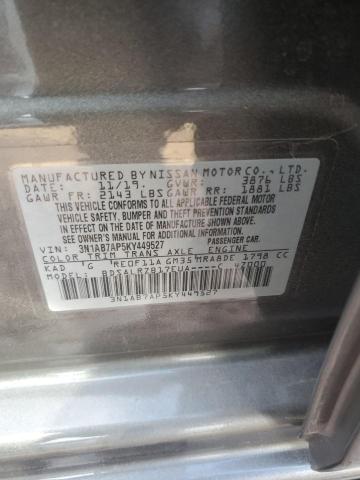 Photo 11 VIN: 3N1AB7AP5KY449527 - NISSAN SENTRA S 