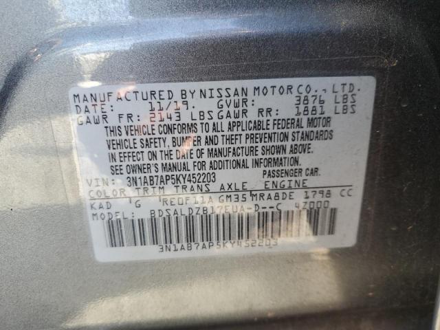 Photo 11 VIN: 3N1AB7AP5KY452203 - NISSAN SENTRA S 