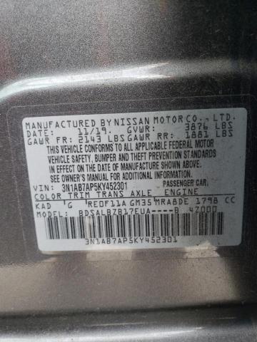 Photo 11 VIN: 3N1AB7AP5KY452301 - NISSAN SENTRA S 