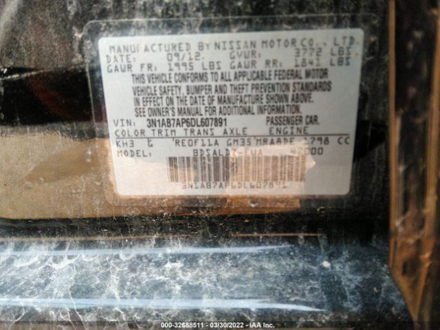 Photo 8 VIN: 3N1AB7AP6DL607891 - NISSAN SENTRA 