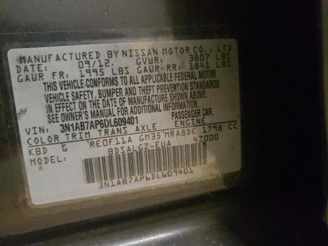 Photo 9 VIN: 3N1AB7AP6DL609401 - NISSAN SENTRA S 