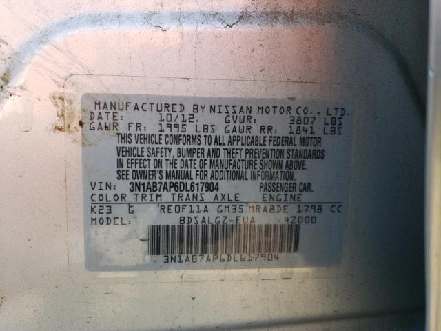 Photo 11 VIN: 3N1AB7AP6DL617904 - NISSAN SENTRA 