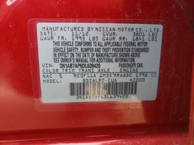 Photo 12 VIN: 3N1AB7AP6DL639420 - NISSAN SENTRA 