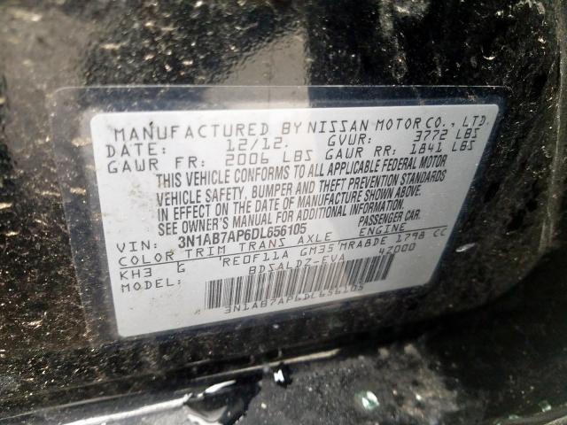 Photo 9 VIN: 3N1AB7AP6DL656105 - NISSAN SENTRA S 