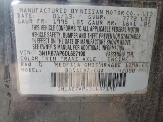 Photo 11 VIN: 3N1AB7AP6DL657190 - NISSAN SENTRA S 