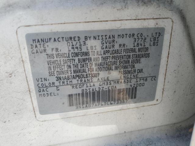 Photo 11 VIN: 3N1AB7AP6DL673387 - NISSAN SENTRA 