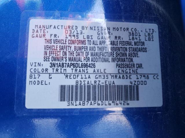 Photo 12 VIN: 3N1AB7AP6DL696426 - NISSAN SENTRA S 