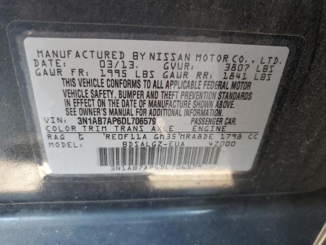 Photo 11 VIN: 3N1AB7AP6DL706579 - NISSAN SENTRA S 