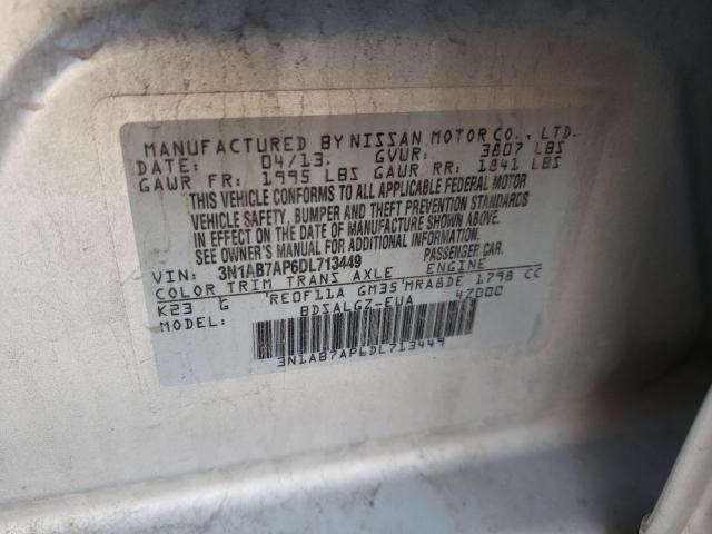 Photo 9 VIN: 3N1AB7AP6DL713449 - NISSAN SENTRA 