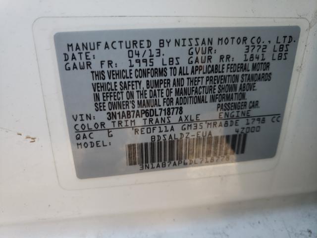 Photo 9 VIN: 3N1AB7AP6DL718778 - NISSAN SENTRA S 