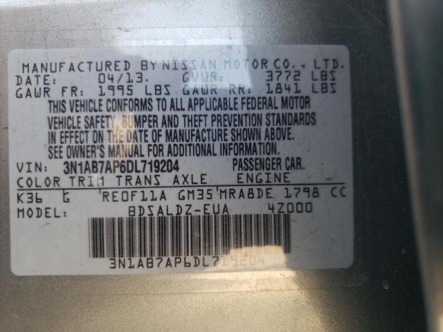 Photo 9 VIN: 3N1AB7AP6DL719204 - NISSAN SENTRA S 