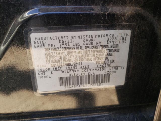 Photo 11 VIN: 3N1AB7AP6DL722121 - NISSAN SENTRA S 