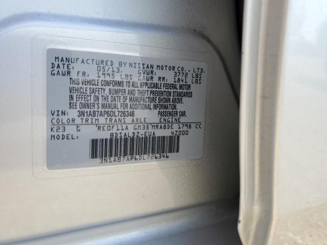 Photo 11 VIN: 3N1AB7AP6DL726346 - NISSAN SENTRA S 