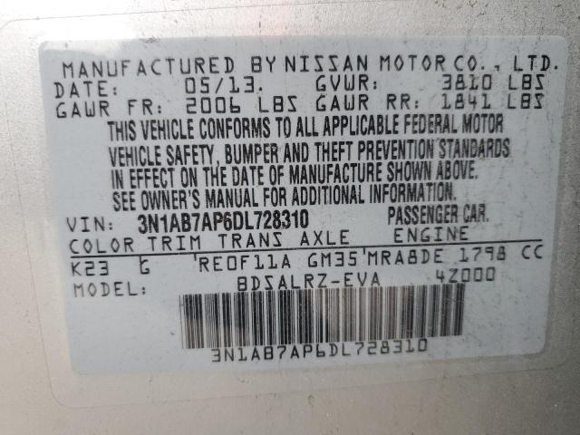 Photo 11 VIN: 3N1AB7AP6DL728310 - NISSAN SENTRA 