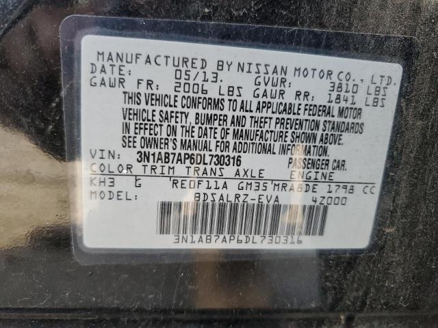 Photo 11 VIN: 3N1AB7AP6DL730316 - NISSAN SENTRA S 