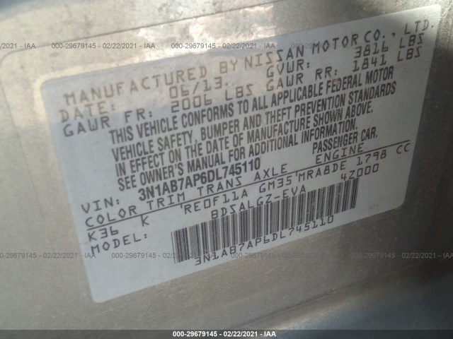 Photo 8 VIN: 3N1AB7AP6DL745110 - NISSAN SENTRA 