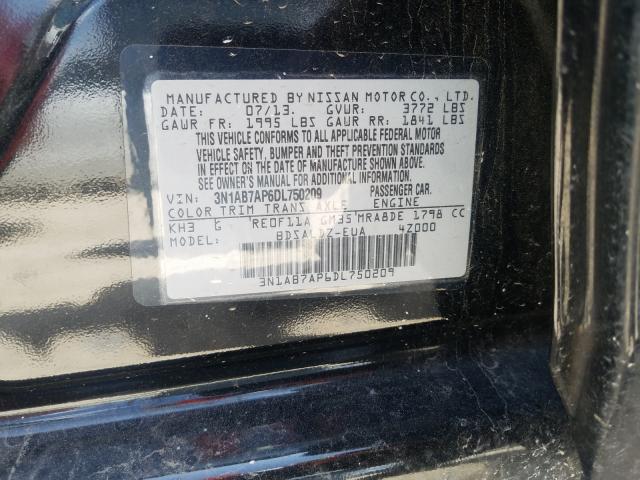 Photo 9 VIN: 3N1AB7AP6DL750209 - NISSAN SENTRA S 