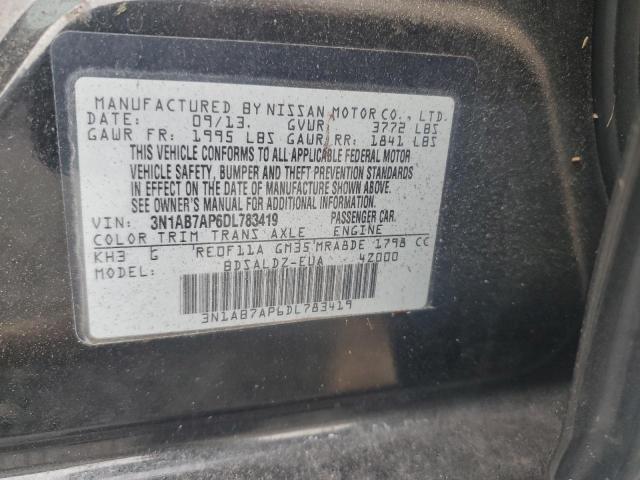 Photo 12 VIN: 3N1AB7AP6DL783419 - NISSAN SENTRA S 