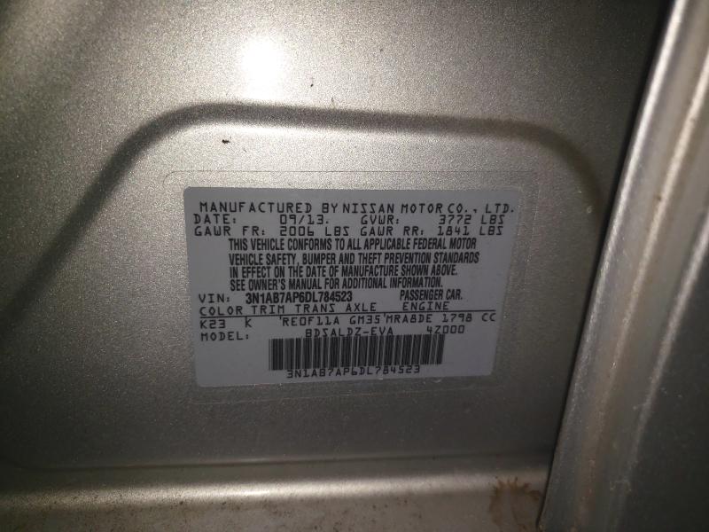 Photo 9 VIN: 3N1AB7AP6DL784523 - NISSAN SENTRA S 