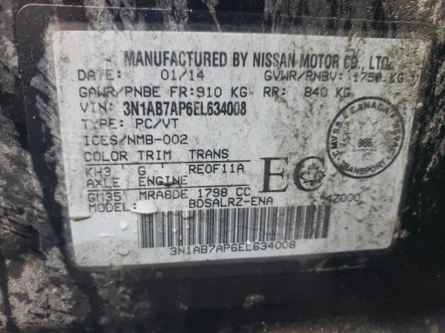 Photo 11 VIN: 3N1AB7AP6EL634008 - NISSAN SENTRA S 