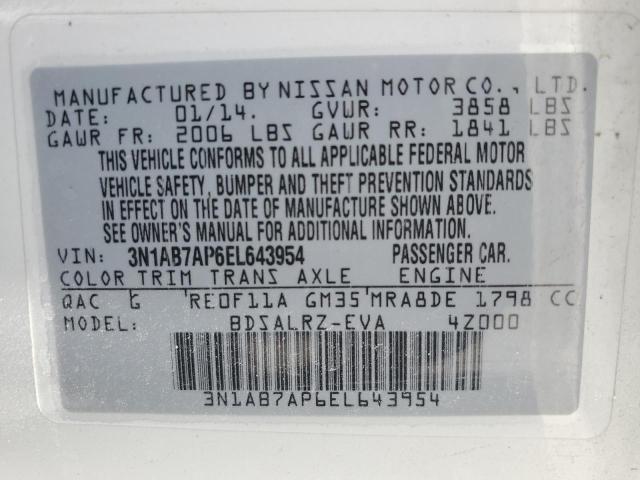 Photo 11 VIN: 3N1AB7AP6EL643954 - NISSAN SENTRA 