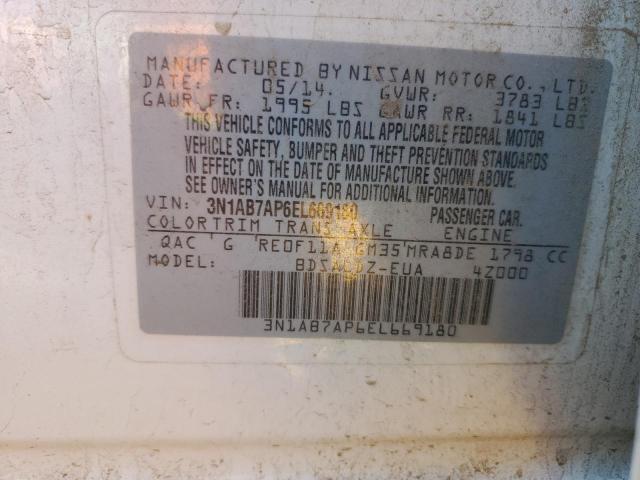 Photo 11 VIN: 3N1AB7AP6EL669180 - NISSAN SENTRA S 