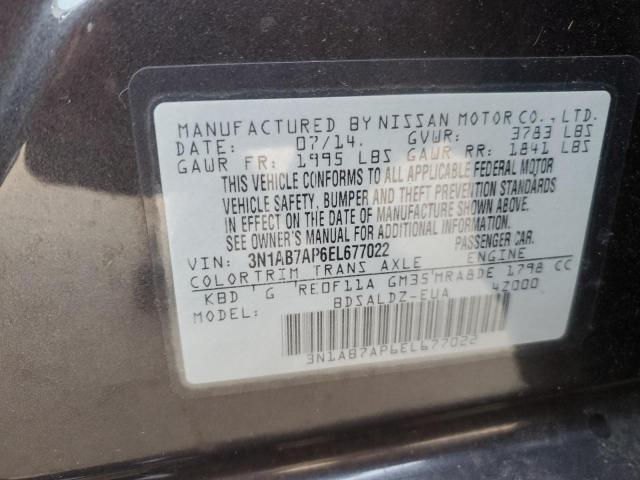 Photo 11 VIN: 3N1AB7AP6EL677022 - NISSAN SENTRA S 