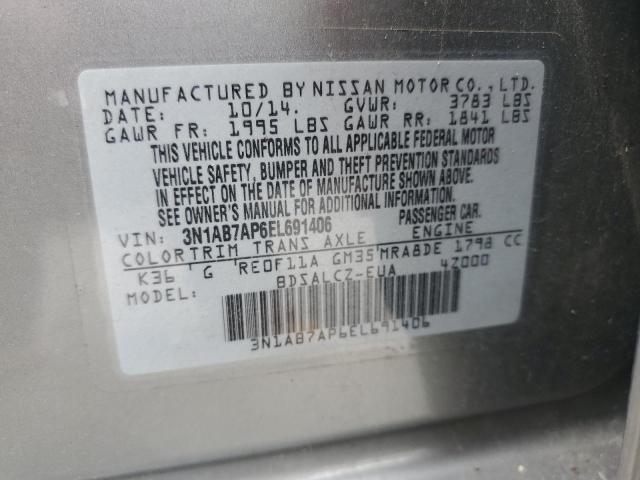 Photo 11 VIN: 3N1AB7AP6EL691406 - NISSAN SENTRA 