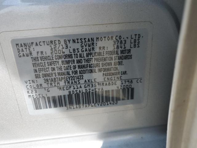 Photo 12 VIN: 3N1AB7AP6EY201422 - NISSAN SENTRA S 