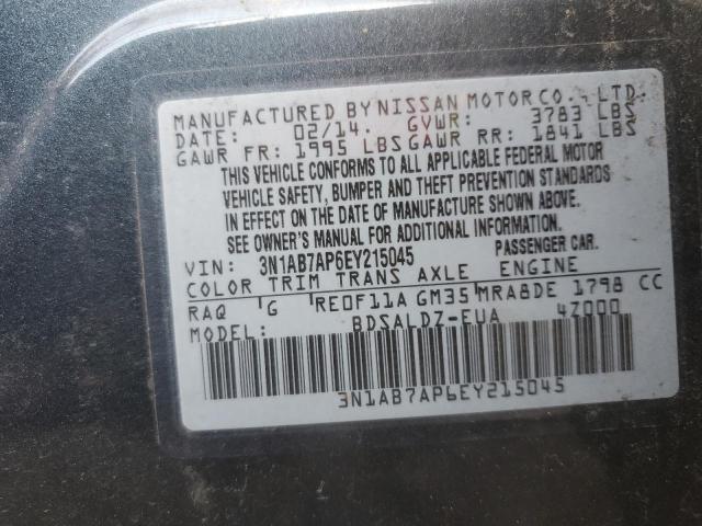 Photo 12 VIN: 3N1AB7AP6EY215045 - NISSAN SENTRA 