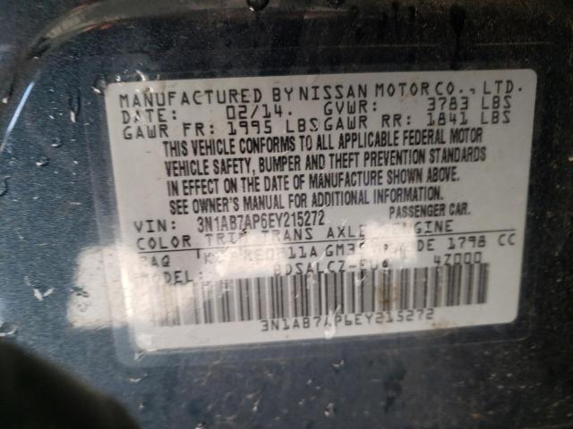 Photo 9 VIN: 3N1AB7AP6EY215272 - NISSAN SENTRA S 