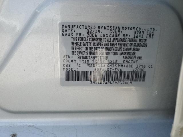 Photo 12 VIN: 3N1AB7AP6EY217409 - NISSAN SENTRA 