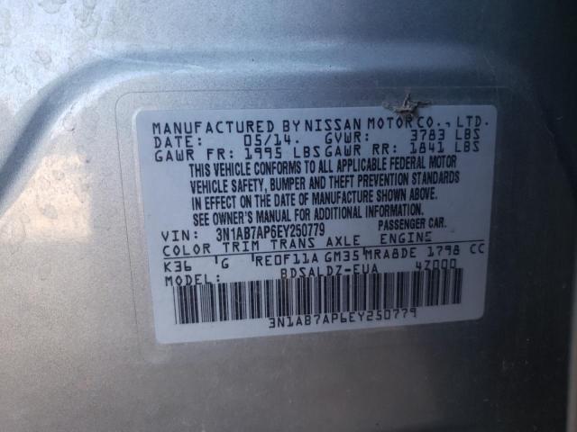 Photo 9 VIN: 3N1AB7AP6EY250779 - NISSAN SENTRA S 