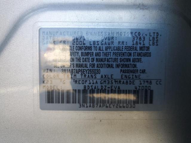 Photo 11 VIN: 3N1AB7AP6EY266030 - NISSAN SENTRA S 