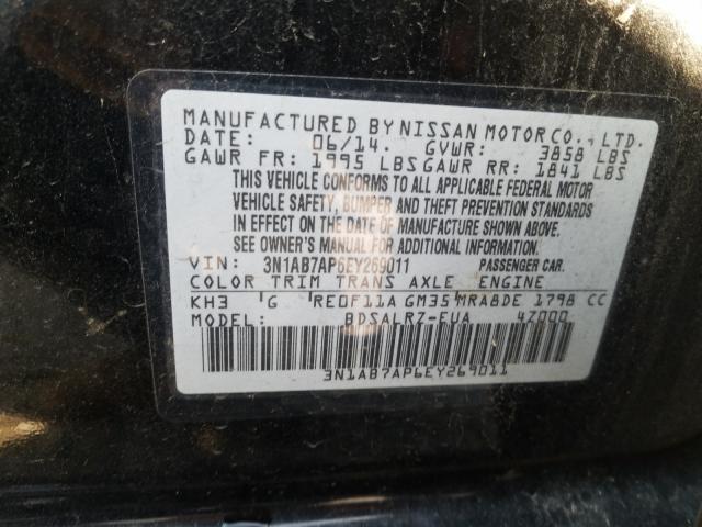 Photo 9 VIN: 3N1AB7AP6EY269011 - NISSAN SENTRA S 