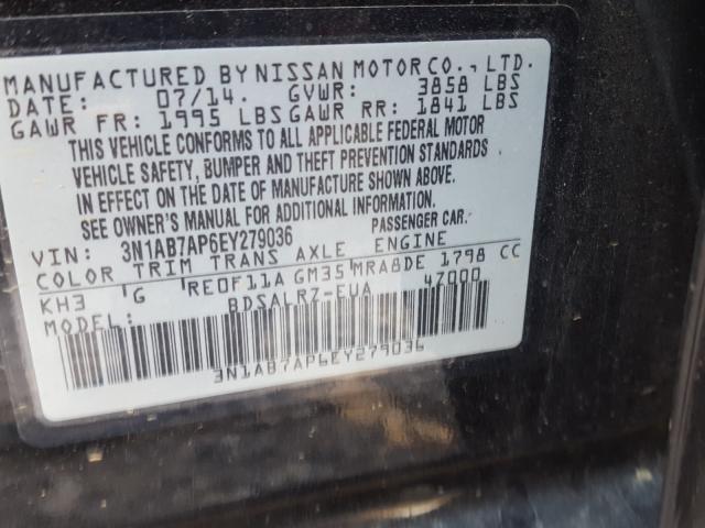 Photo 9 VIN: 3N1AB7AP6EY279036 - NISSAN SENTRA S 