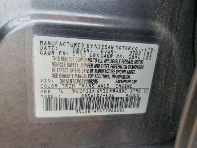 Photo 11 VIN: 3N1AB7AP6EY288285 - NISSAN SENTRA S 