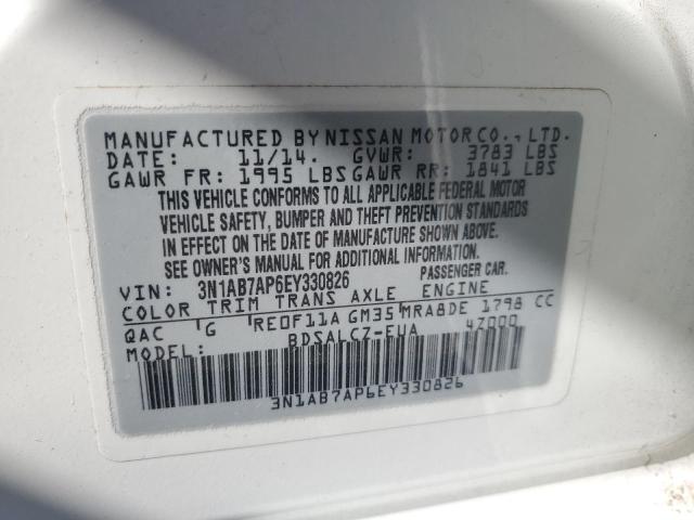 Photo 11 VIN: 3N1AB7AP6EY330826 - NISSAN SENTRA S 