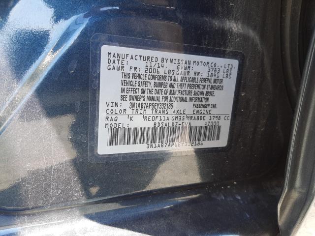 Photo 9 VIN: 3N1AB7AP6EY332186 - NISSAN SENTRA S 