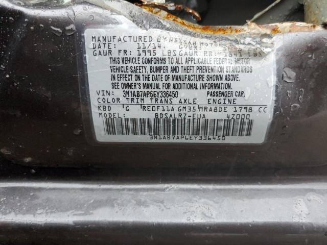 Photo 12 VIN: 3N1AB7AP6EY336450 - NISSAN SENTRA 