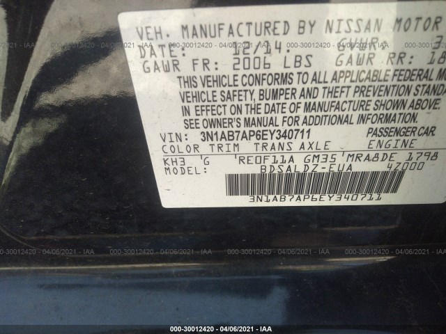 Photo 8 VIN: 3N1AB7AP6EY340711 - NISSAN SENTRA 