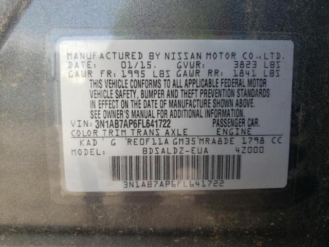 Photo 11 VIN: 3N1AB7AP6FL641722 - NISSAN SENTRA S 