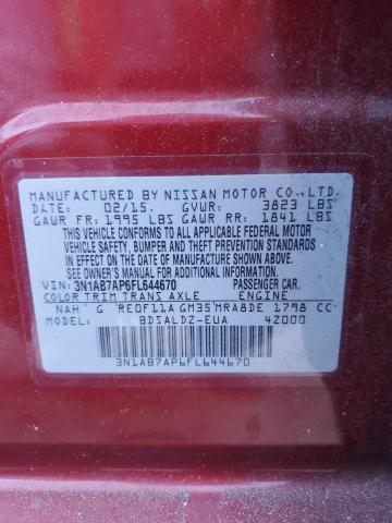 Photo 12 VIN: 3N1AB7AP6FL644670 - NISSAN SENTRA 